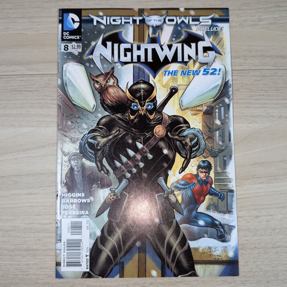Nightwing #8 New 52 Night of the Owls Prelude DC Comics 2012 VF/NM Batman